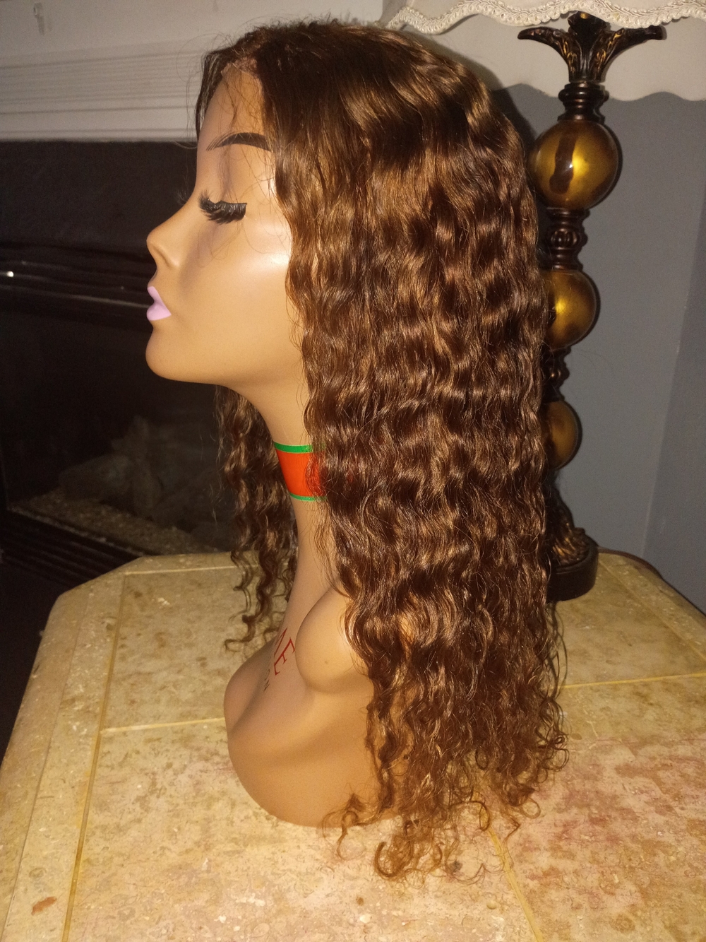 Brown Wavy Women’s Lace Front Wig - Unbranded